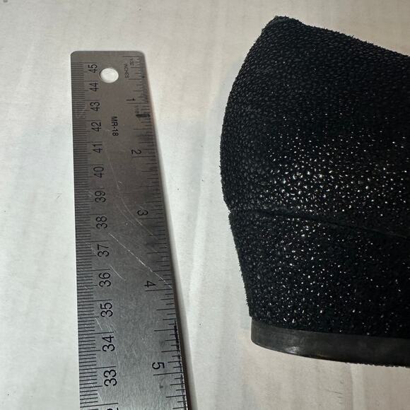 SAS Size 8 Women's Black Sofia Leather Comfortable Wedge Closed Toe Office Shoe - Picture 6 of 11